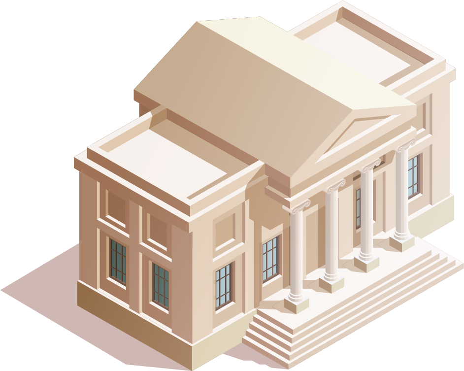 museum artifacts isometric collection showcasing detailed historical architecture for educational use