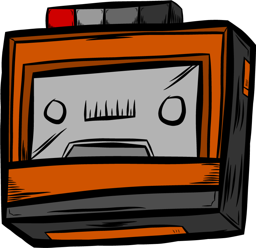 music doodle icons colored retro sketch