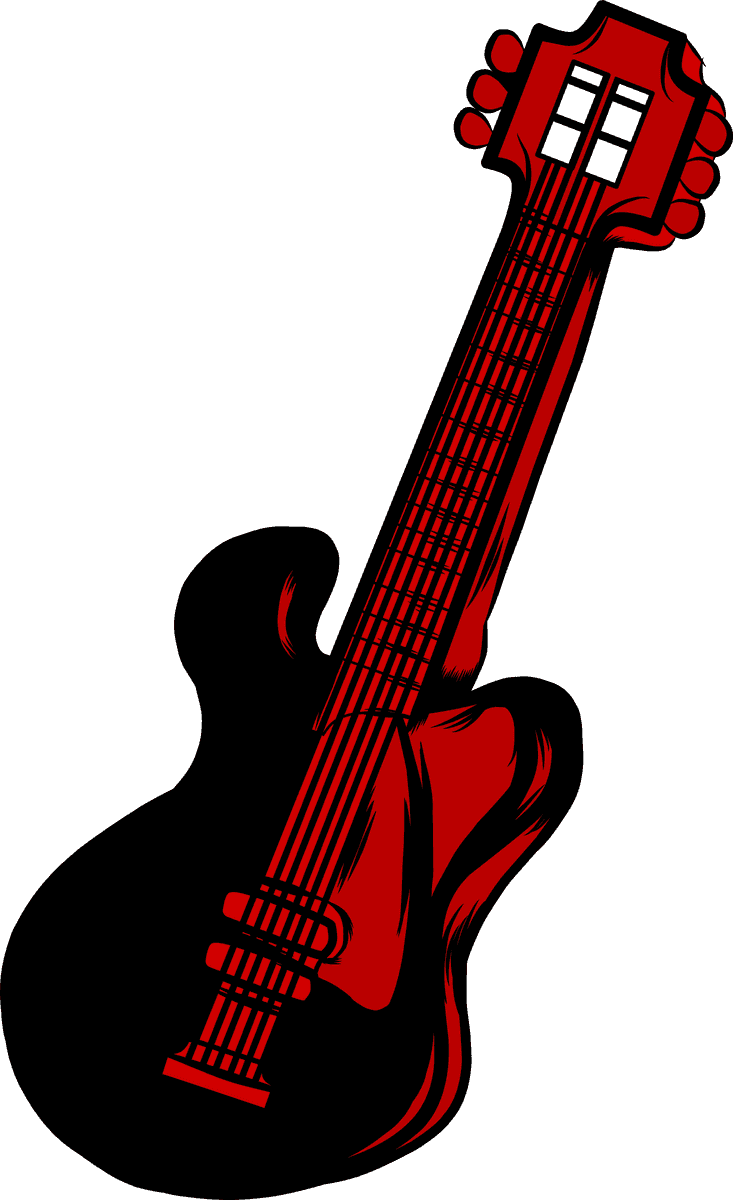 music doodle icons colored retro sketch