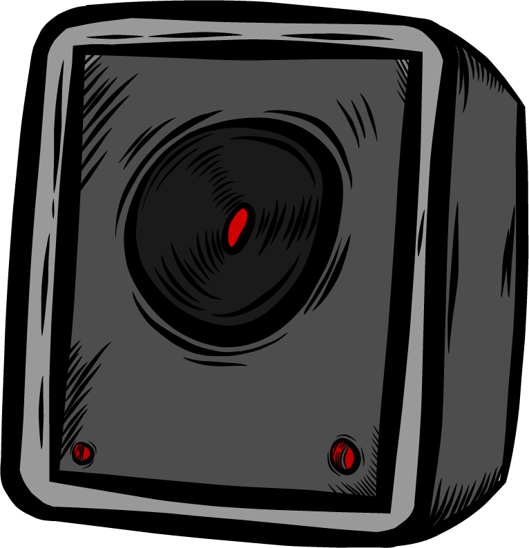 music doodle icons colored retro sketch