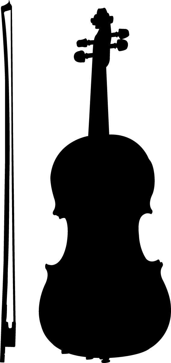 music instruments black and white icon