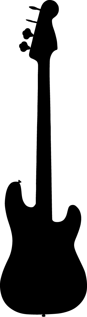 music instruments black and white icon