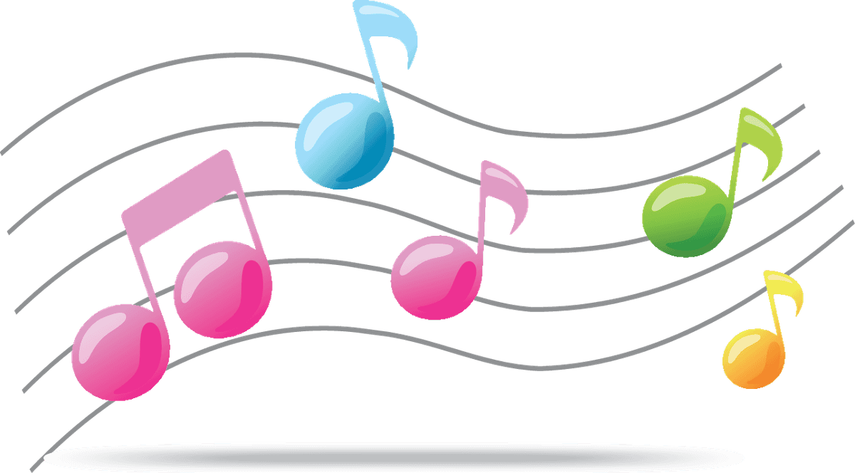 music note icom school relate icons set