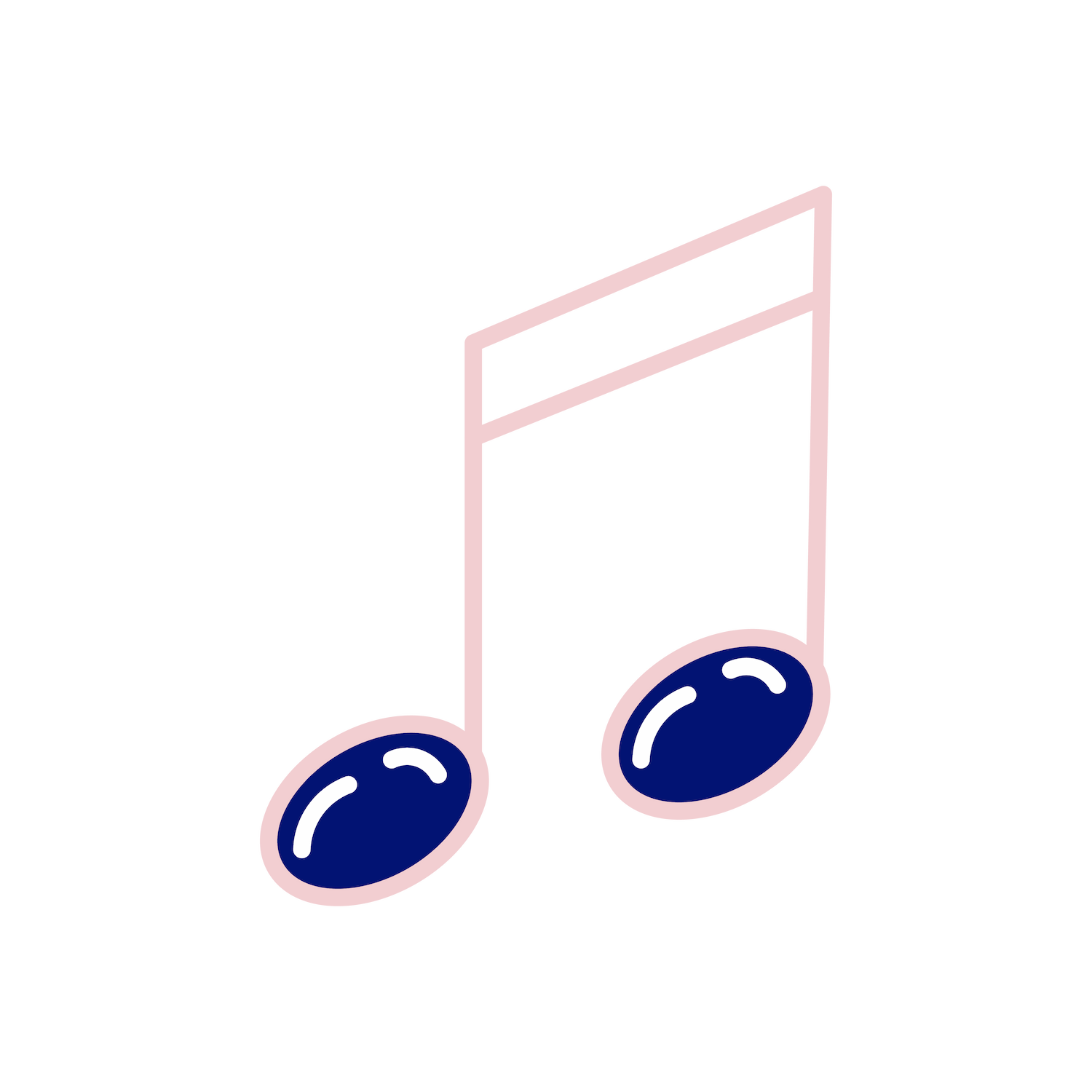 musical doodle element icon for creative projects and educational use in music applications