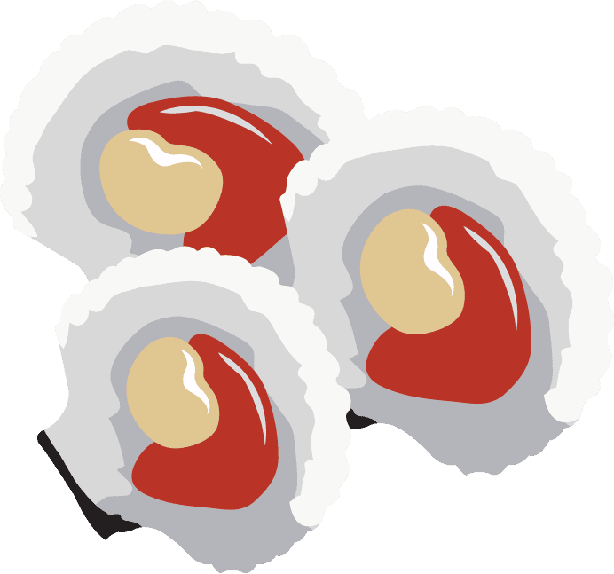 mussel seafood background fish oyster shrimp crab shells icons
