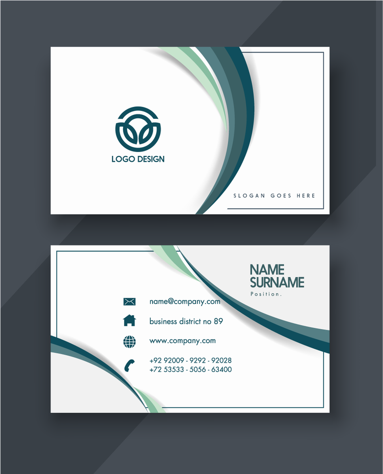 elegant name card patterns and textures with modern curves and professional layout