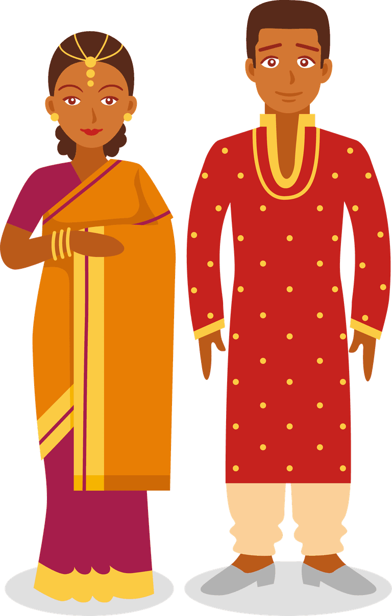 couples illustration by national with flat style