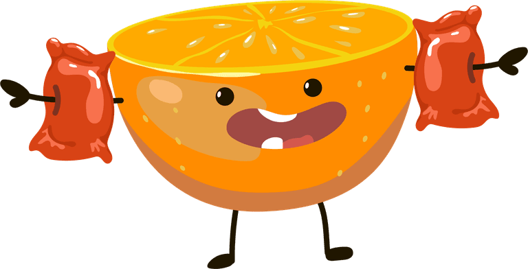 naughty fruit fruit characters having fun beach illustrations set