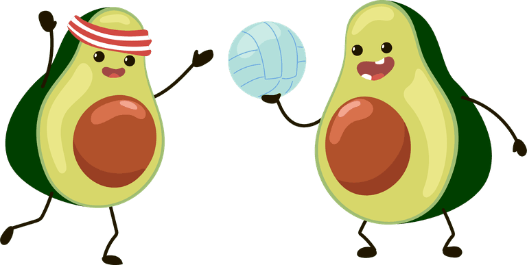 naughty fruit fruit characters having fun beach illustrations set