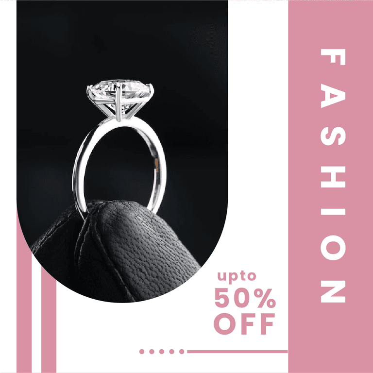 elegant fashion jewelry sale with discounts in a modern promotional layout