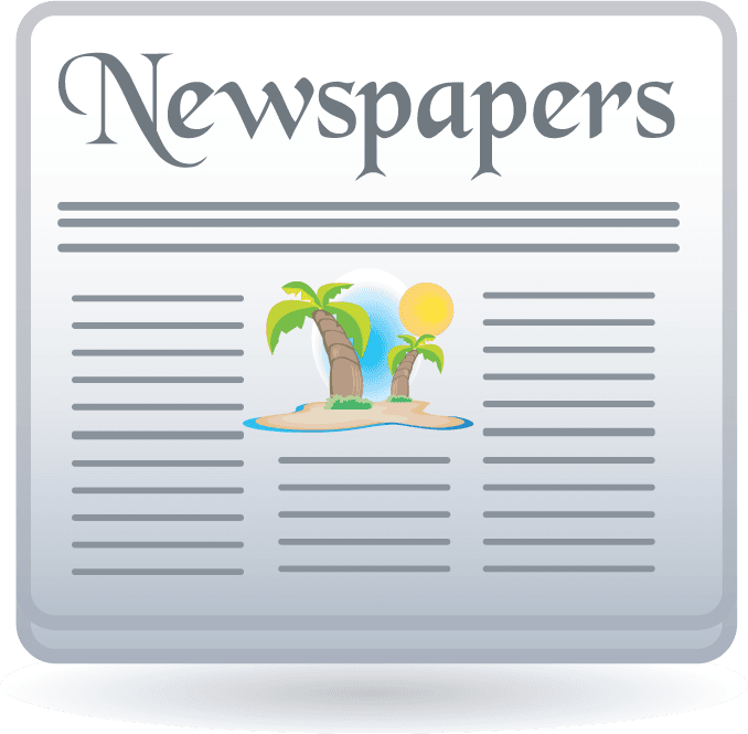 newspaper lovely living icon vector for beachside relaxation and vacation planning