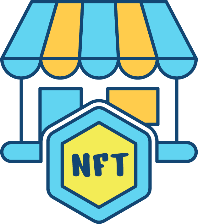 nft technology icon collection