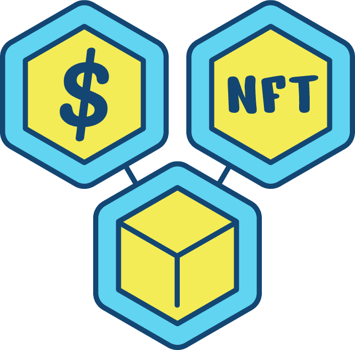 nft technology icon collection