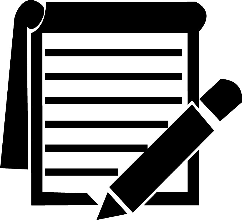 notebook and pen icon for professional organization and creative note-taking