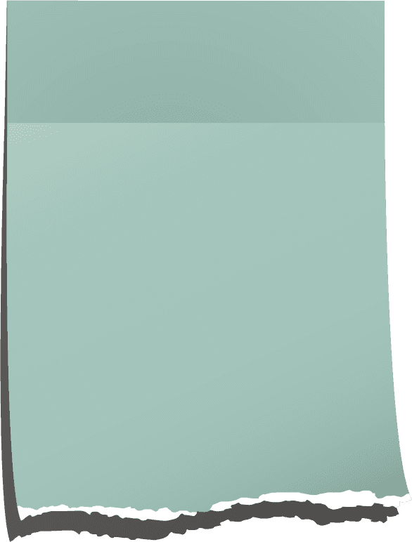 notebook paper with torn edges stuck on gray background vector