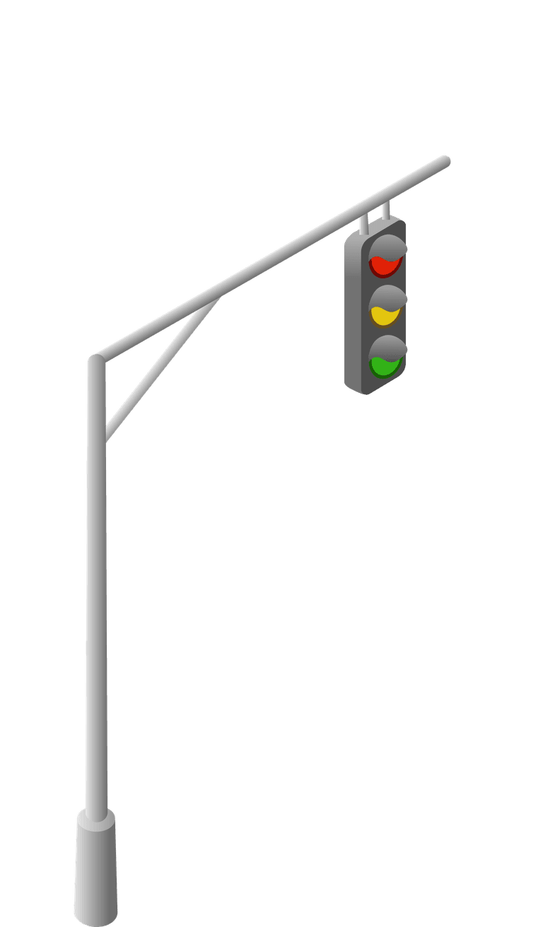 notice board city traffic street isometric illustration traffic light transport direction signs