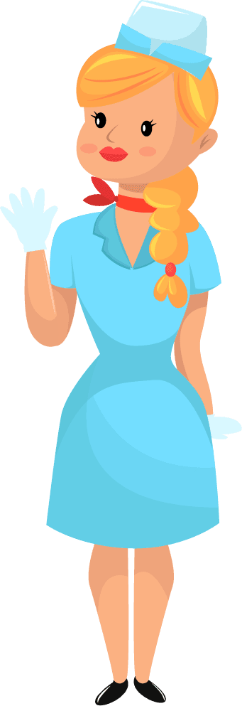 nurse people profession icons colored cartoon characters sketch
