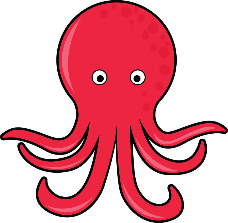 octopus marine animals common seafood in vibrant cartoon style for delicious culinary dishes