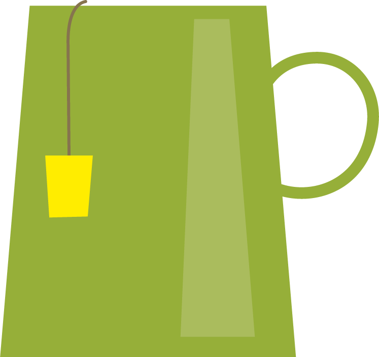 office essentials flat elements set for a refreshing beverage experience at work