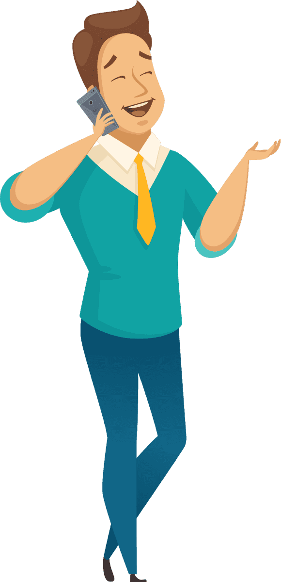 office worker male poses for professional communication and casual conversation