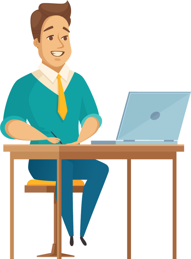 office worker male poses for remote work productivity and engagement