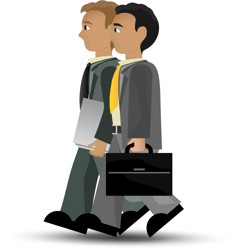 office workers set vectors showcasing professional men in smart attire for business scenarios