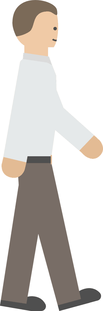 office workers set vectors featuring walking characters in a modern minimalist style