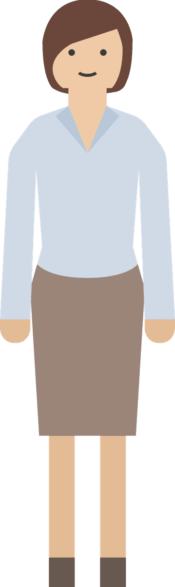 office workers set vectors featuring a professional woman in a modern minimalist style
