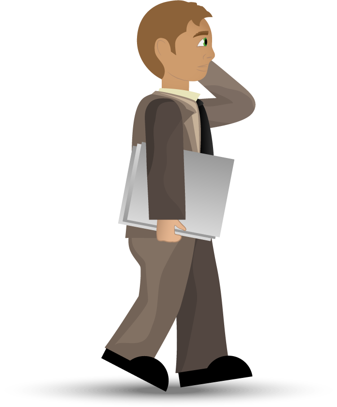 office workers set vectors featuring busy professionals with laptops in corporate attire