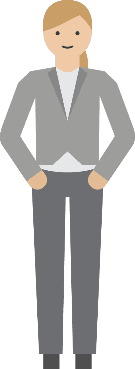 office workers set vectors showcasing professional attire and confident postures for corporate use