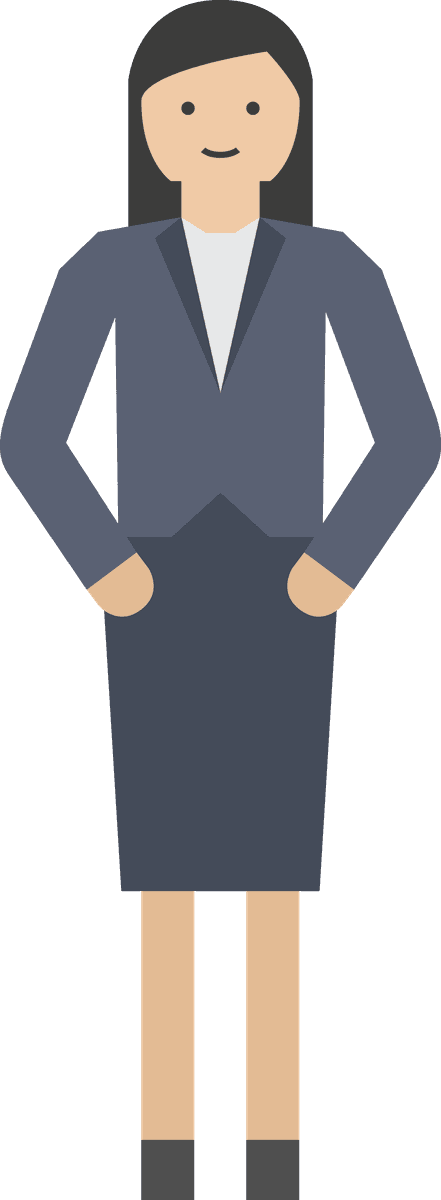 office workers set vectors featuring confident female professional outfit in modern style