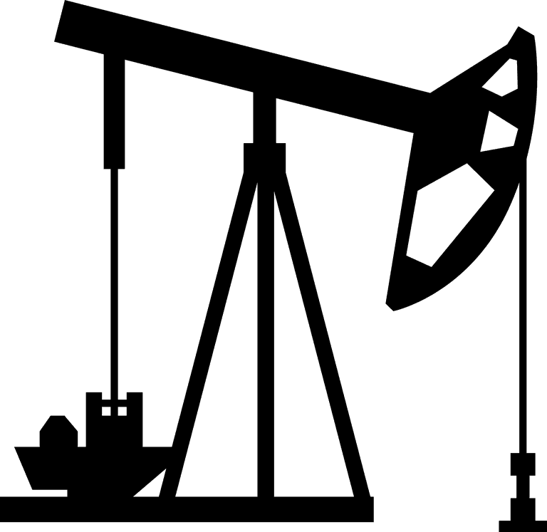 oil field pump silhouette vector for energy sector applications and industrial projects