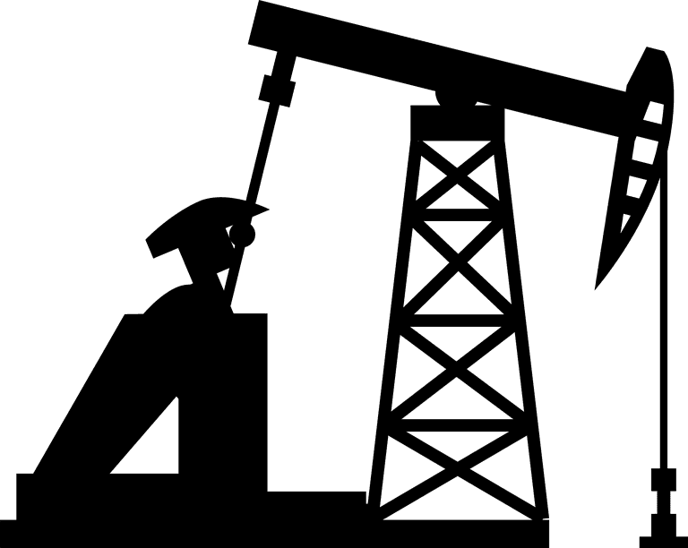 oil field pump silhouette vector art for industrial applications and creative projects