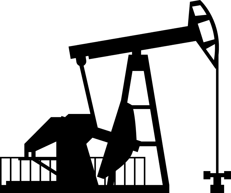 oil field pump silhouette vector for industrial-themed projects and presentations