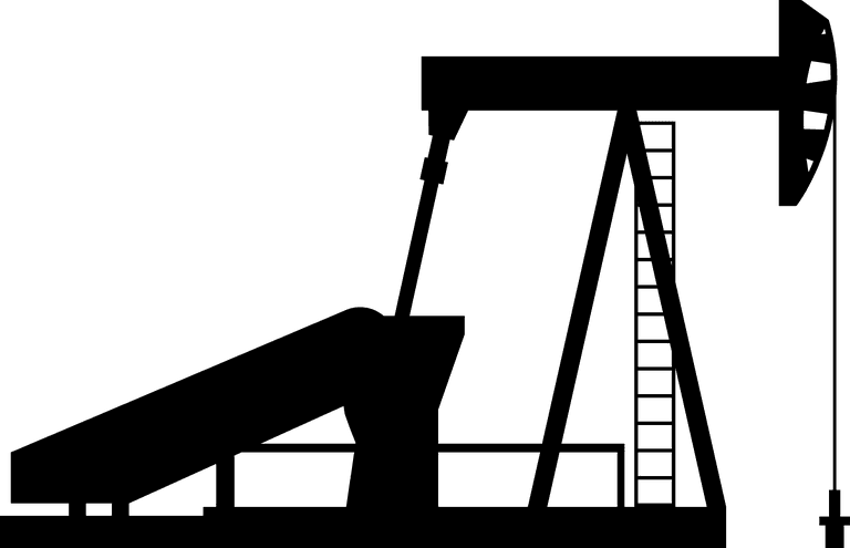 oil field pump silhouette vector