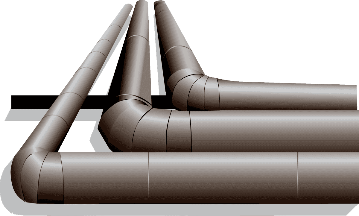 oil industry design elements vector featuring detailed pipeline structures for energy sector visuals