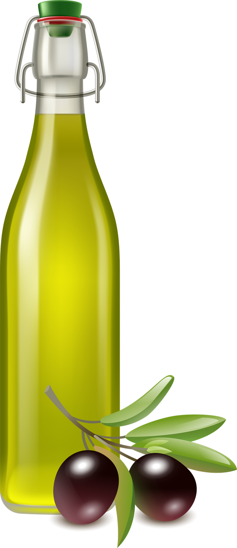 oil realistic oil product set featuring premium olive oil bottle and fresh olives
