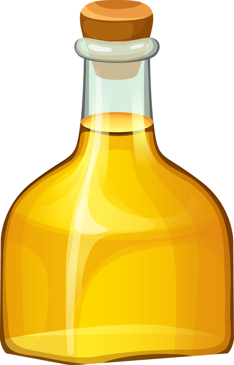 oil set bottles with vegetable oils