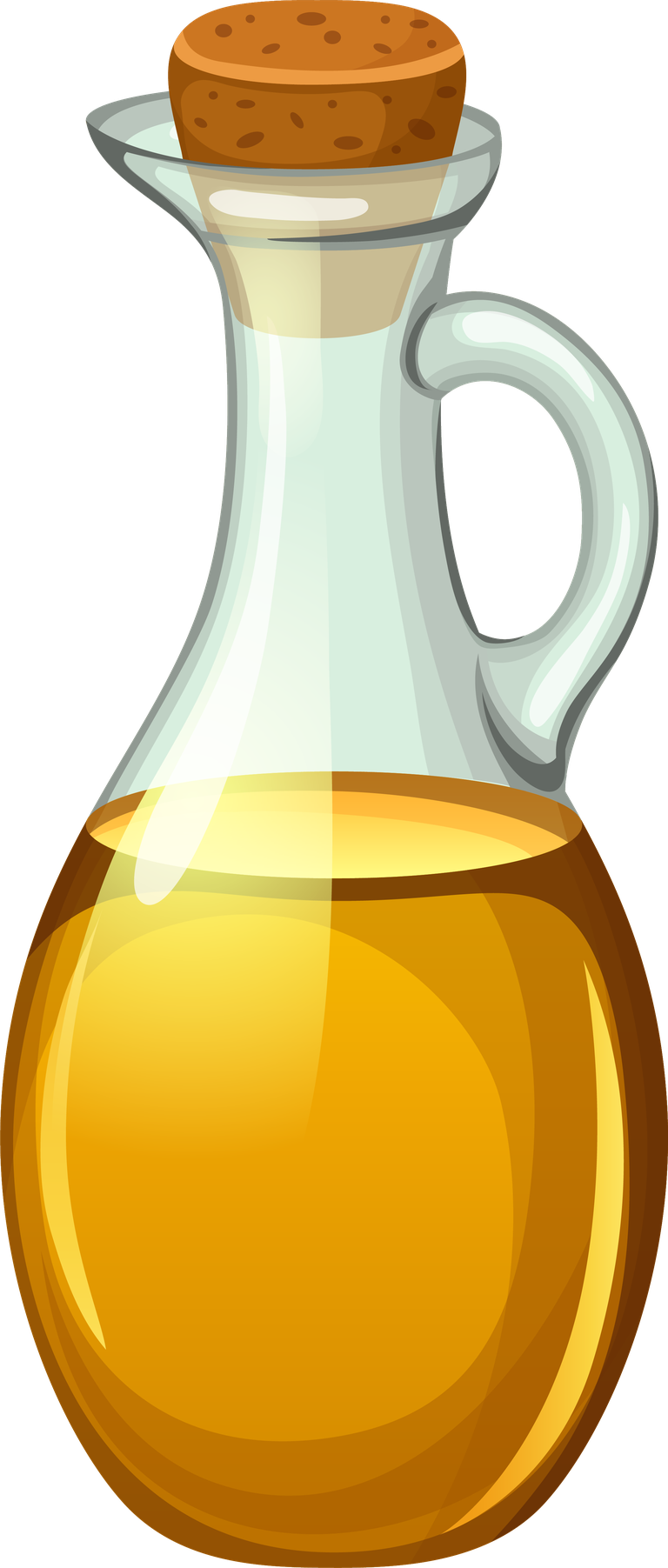 oil set bottles with vegetable oils