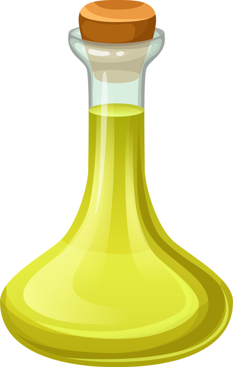 oil set bottles with vegetable oils
