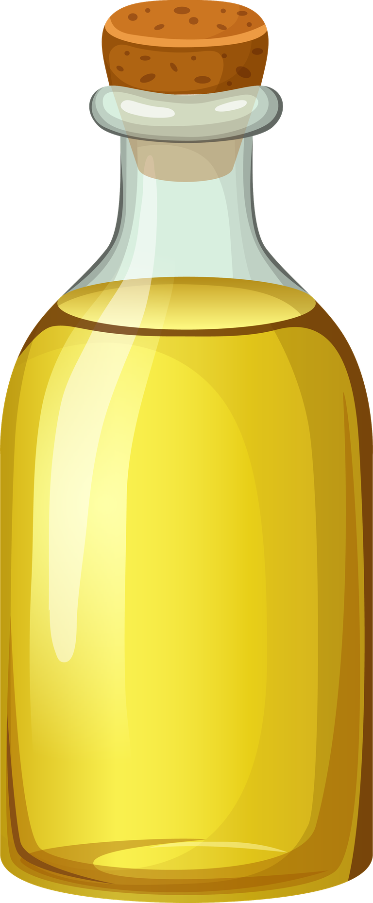 oil set bottles with vegetable oils
