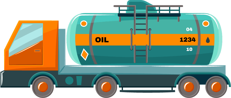 oil tanker oil industry cartoon icons set