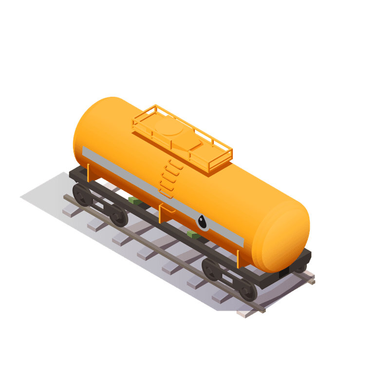 oil transport car icons extraction refinery plant products