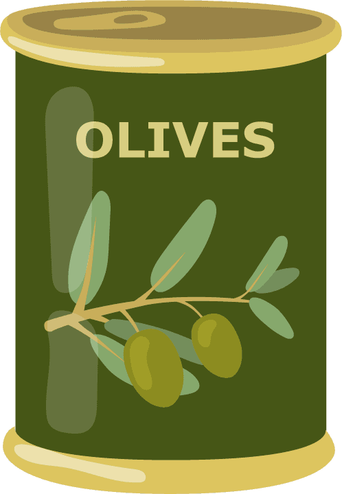 olive and olive product illustration