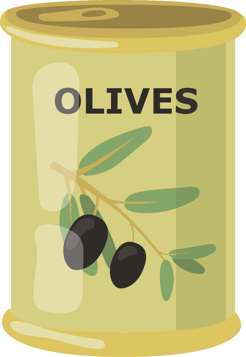 olive and olive product illustration