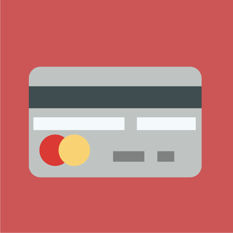 online shopping icons collection featuring a modern credit card for e-commerce applications