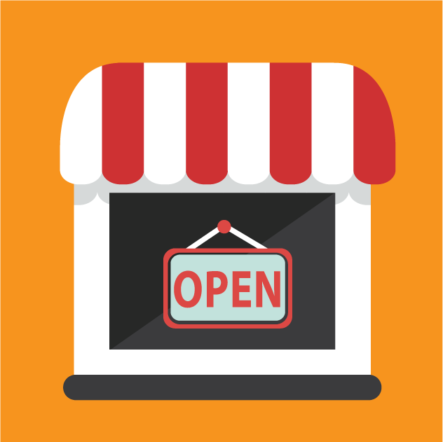 online shopping icons collection showcasing colorful storefronts and engaging features for e-commerce platforms
