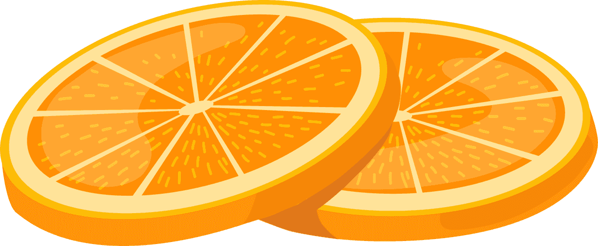 orange orange fruit icon kit for healthy recipes and fresh beverages in vibrant style