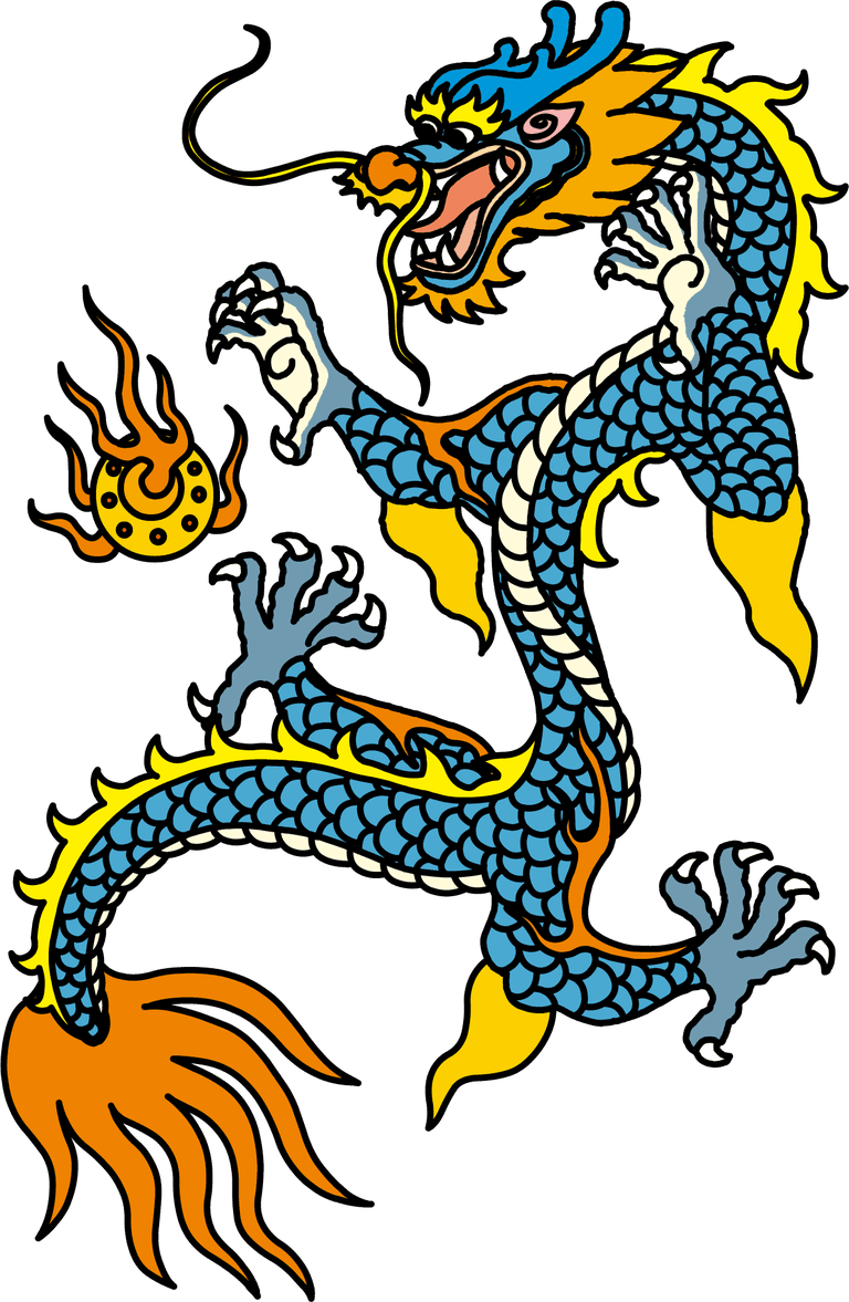 oriental dragon chinese classical dragon of the five