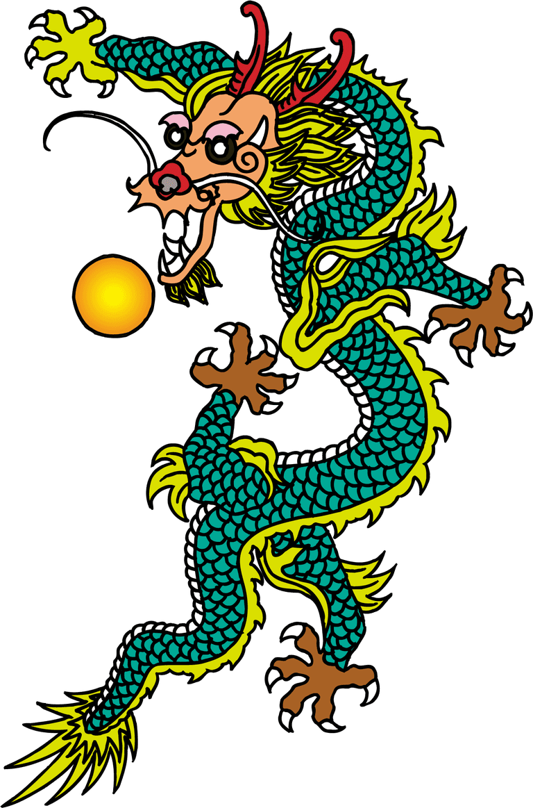 oriental dragon chinese classical dragon of the five